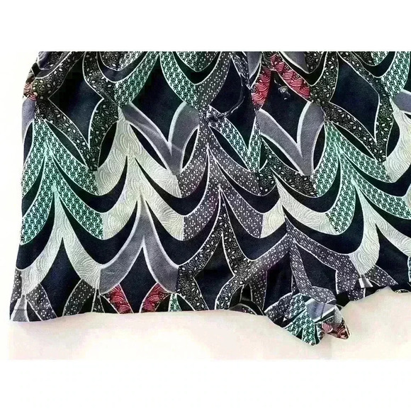 Chelsea 28 Sz LRG Purple Aqua Print Tank Romper Shorts Adjustable Straps Pockets - Picture 10 of 14